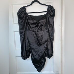 SHEIN black‎ off the shoulder mini dress size large